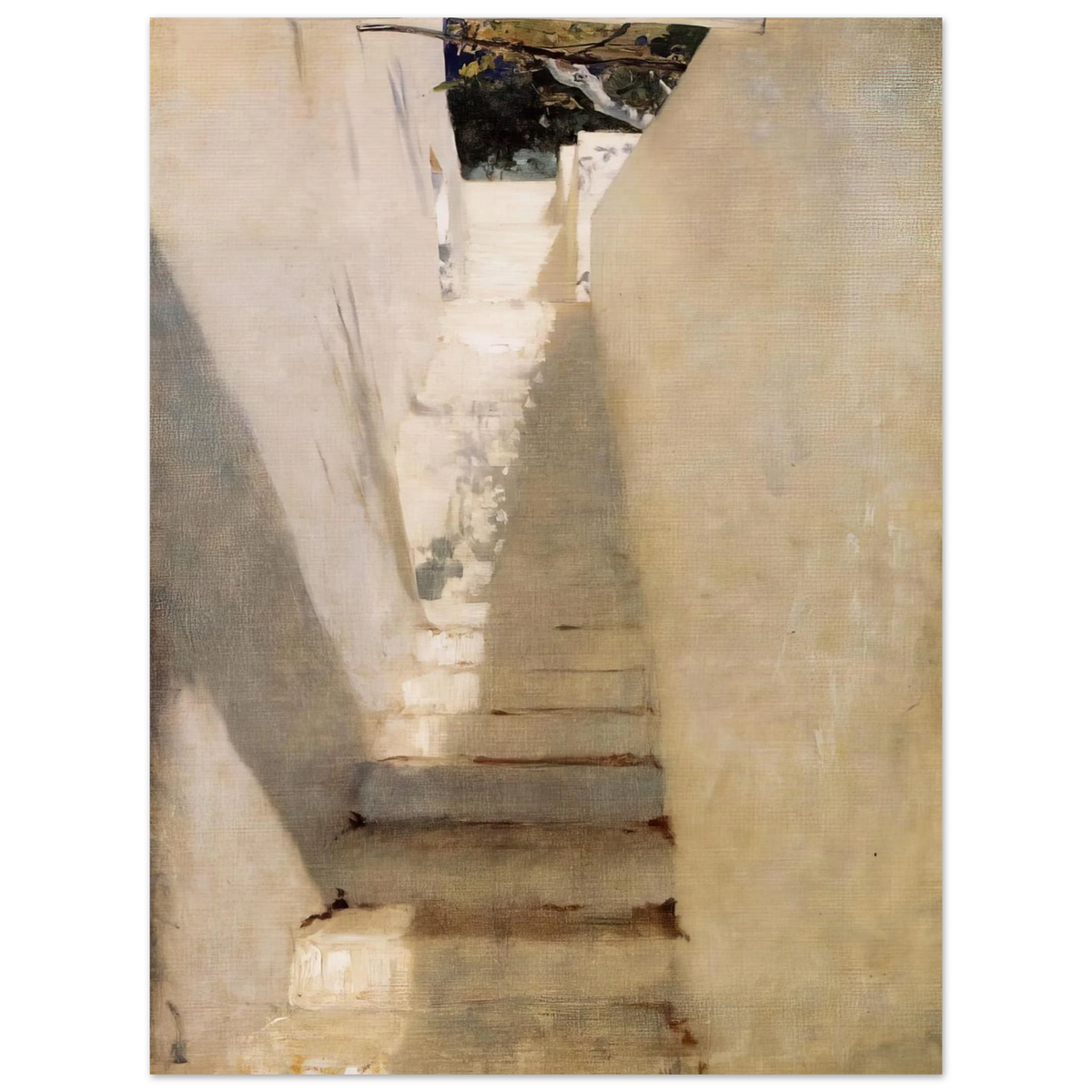 Staircase In Capri by John Singer Sargent – art poster