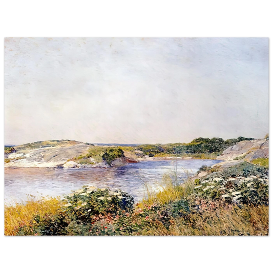 The Little Pond, Appledore by Childe Hassam – art poster, view 2
