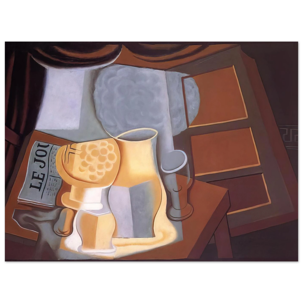 The Table In Front Of The Window by Juan Gris (1921) – art poster