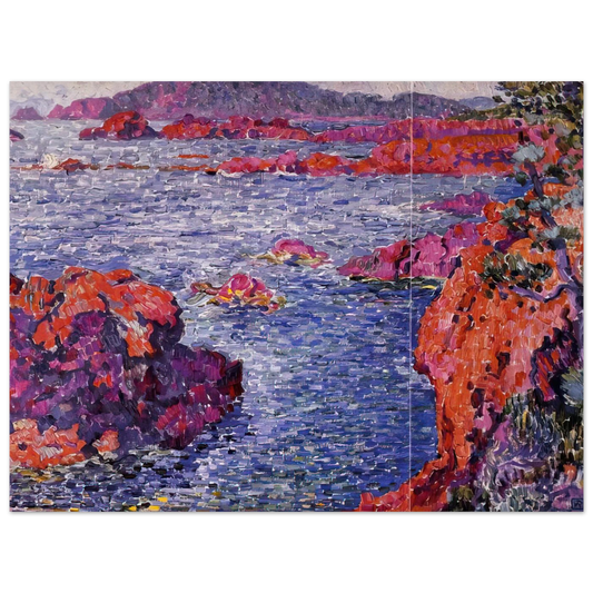 Rocks At Antheor by Theo van Rysselberghe (1906) – art poster, view 2