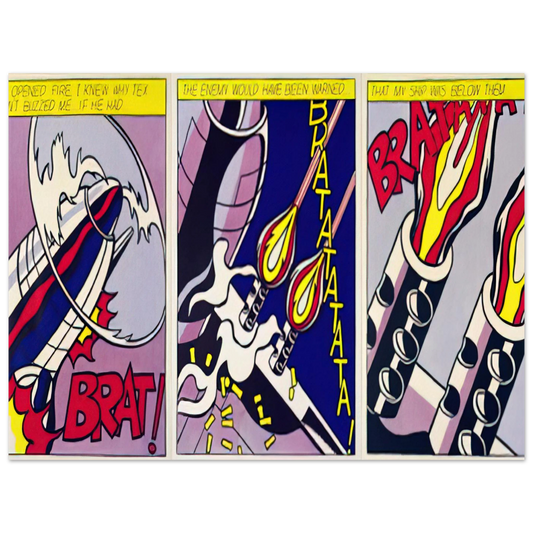 As I Opened Fire by Roy Lichtenstein (1964) – art poster, view 2