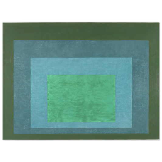 Study For Homage To The Square Terrassed Foliage by Josef Albers (1960) – art poster, view 2