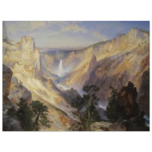 Grand Canyon Of The Yellowstone, Wyoming by Thomas Moran – art poster, view 2