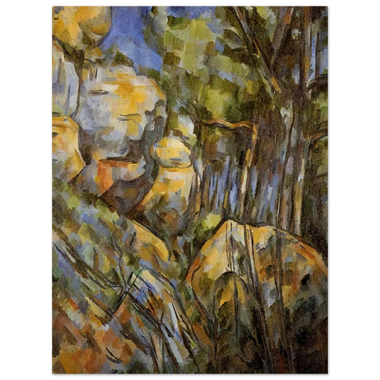 Rocks Near The Caves Below The Chateau Noir by Paul Cézanne – art poster, view 2