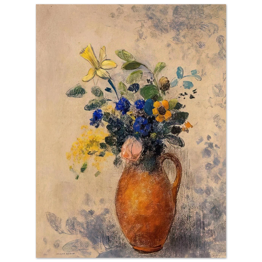 Vase Of Flowers by Odilon Redon (1908) – art poster, view 2