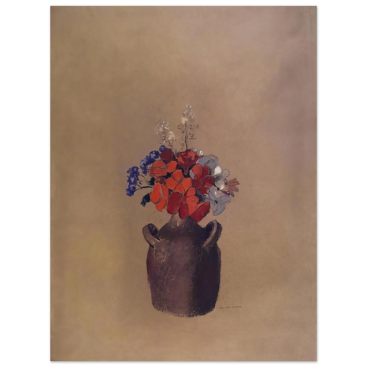 Flowers In A Vase by Odilon Redon – art poster, view 2