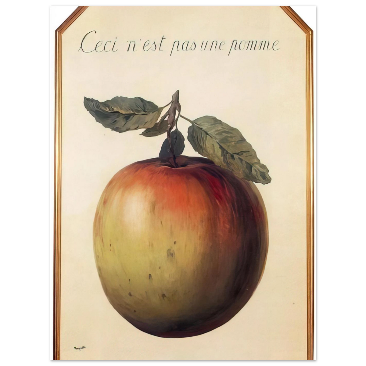 This Is Not An Apple by René Magritte (1964) – art poster
