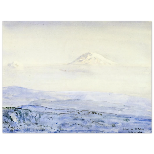 Adams And St. Helen's, Early Morning by Childe Hassam – art poster, view 2