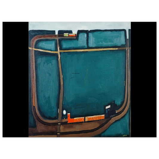 Narrow Gauge Railway In The Mountains by Jerzy Nowosielski (1963) – art poster, view 2