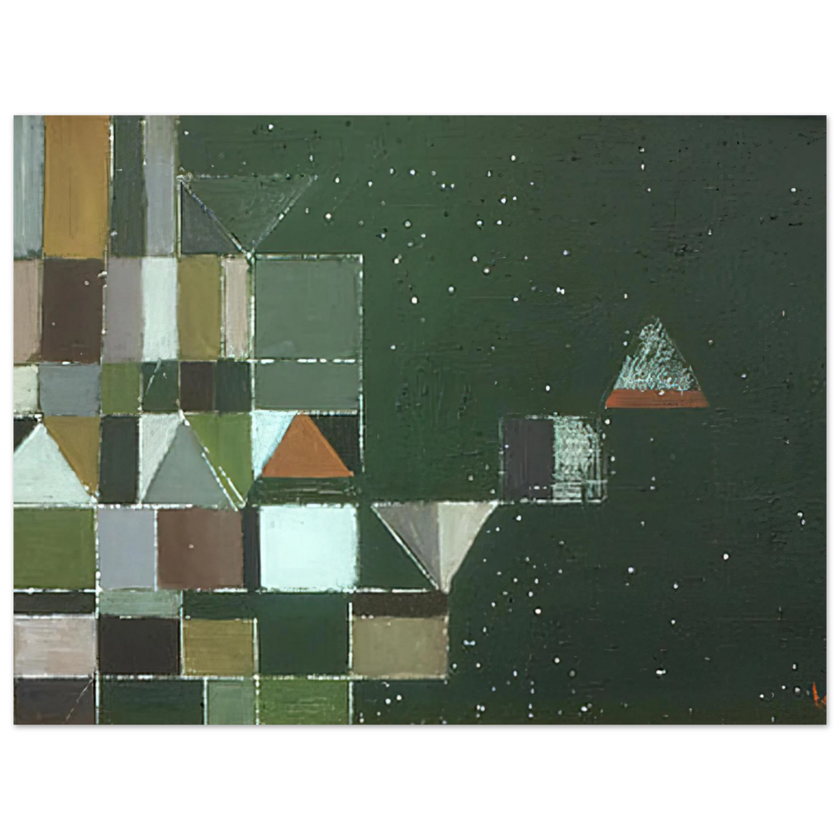 Square Motif Green Lilac by Victor Pasmore (1948) – art poster