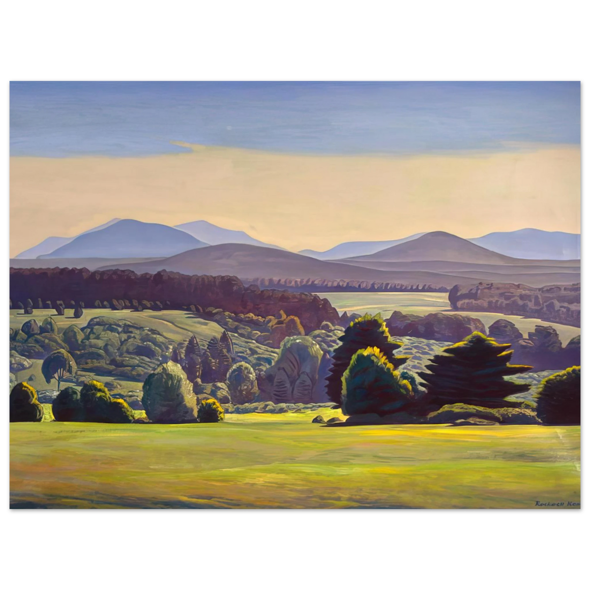 Summer Day, Asgaard by Rockwell Kent – art poster