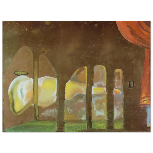 Great Tapeworm Masturbator Appears Behind Arcades by Salvador Dali – art poster, view 2
