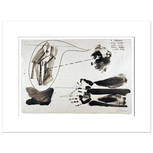 Cartoon For Tanya by Jasper Johns (1972) – art poster, view 2