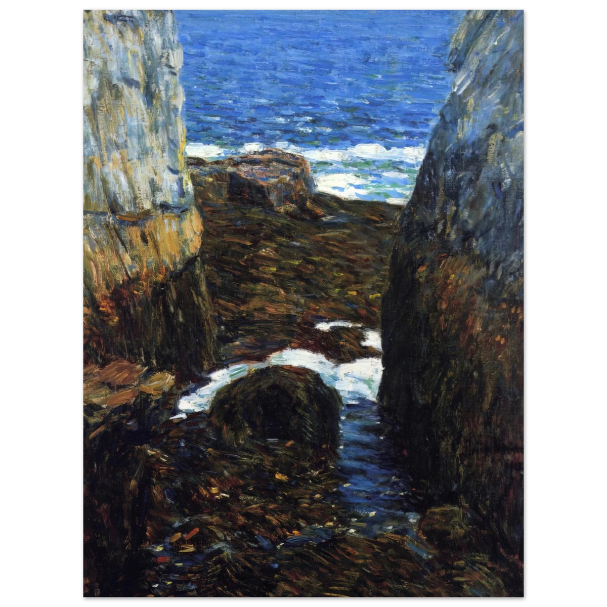 The North Gorge, Appledore, Isles Of Shoals by Childe Hassam – art poster