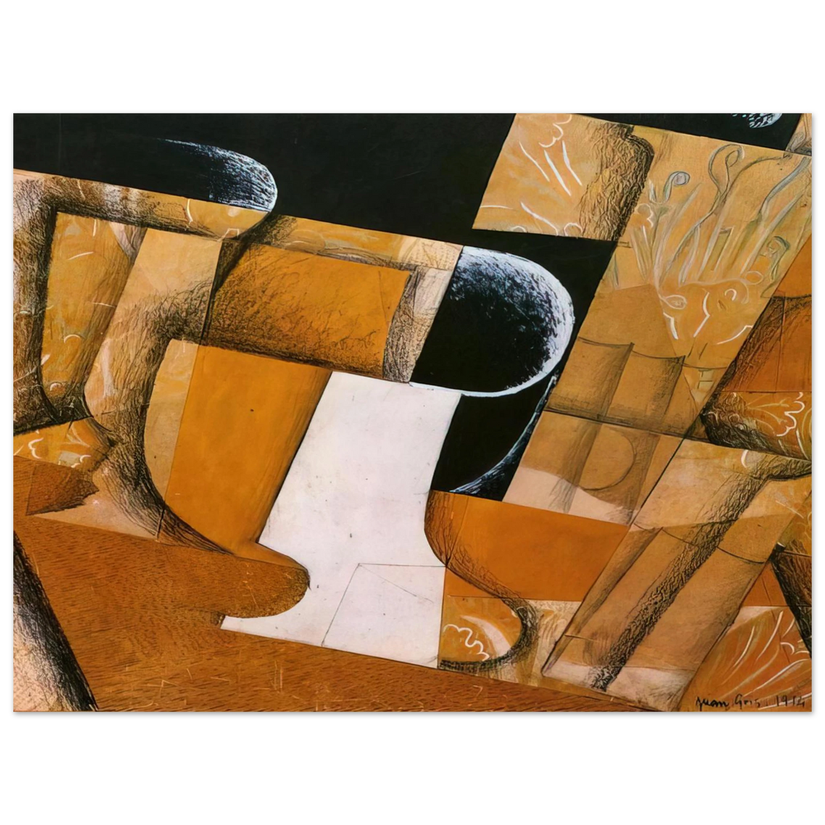 The Glass The Fruit Bowl by Juan Gris (1914) – art poster