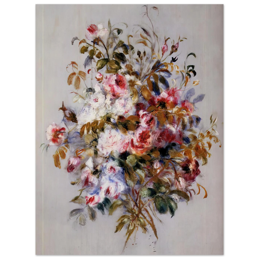 A Bouquet Of Roses by Pierre-Auguste Renoir – art poster, view 2