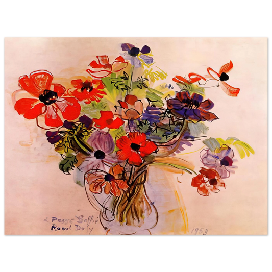 Anemones by Raoul Dufy (1953) – art poster, view 2