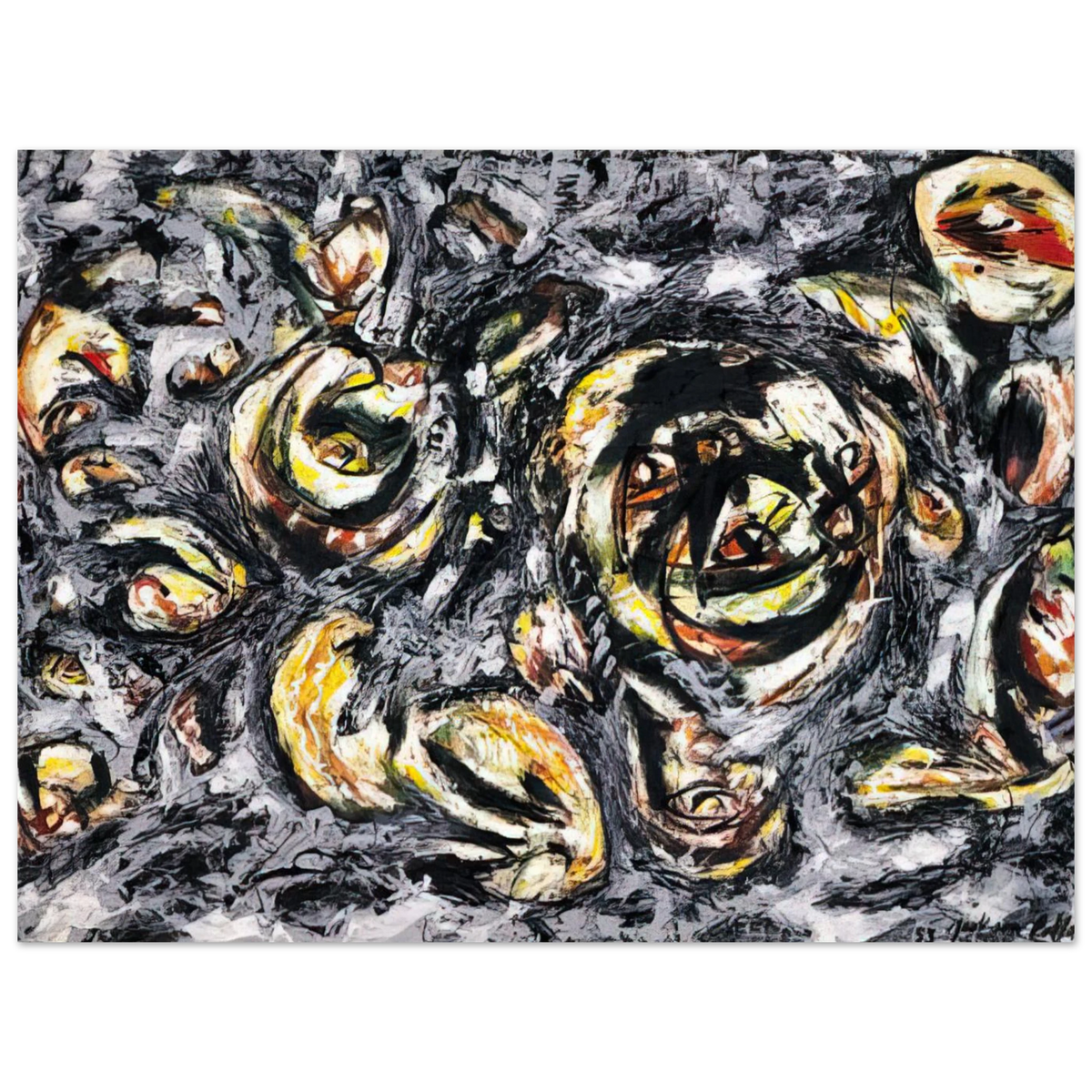 Ocean Greyness by Jackson Pollock (1953) – art poster
