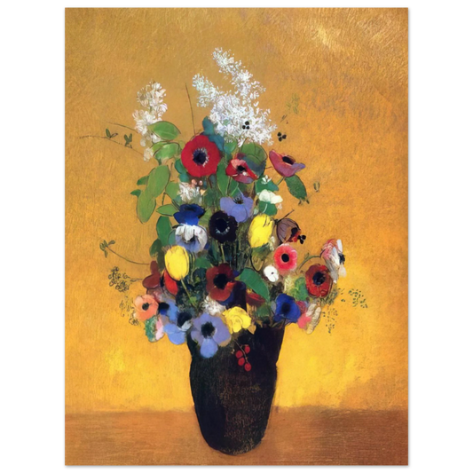 Flowers 2 by Odilon Redon – art poster, view 2