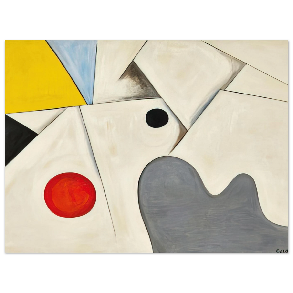 White Fields by Alexander Calder (1955) – art poster