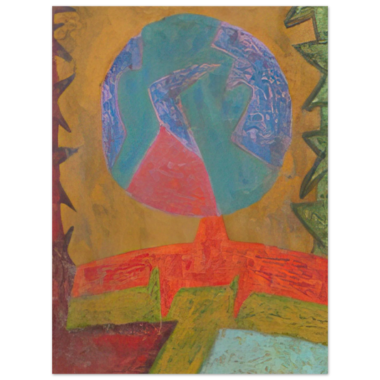 Luna by Pedro Coronel – art poster, view 2