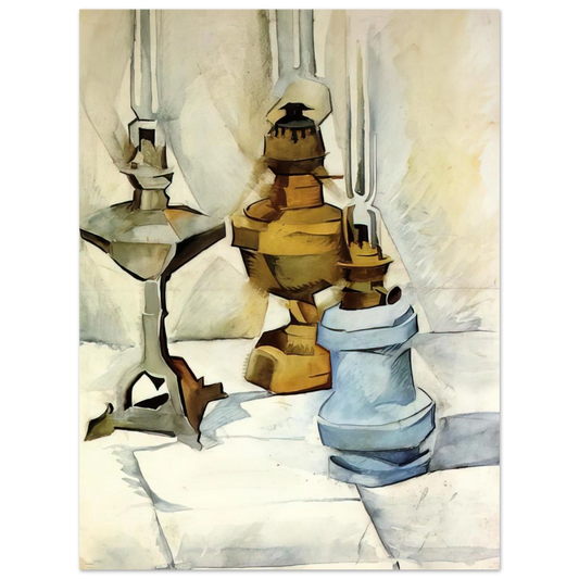 Three Lamps by Juan Gris (1911) – art poster, view 2