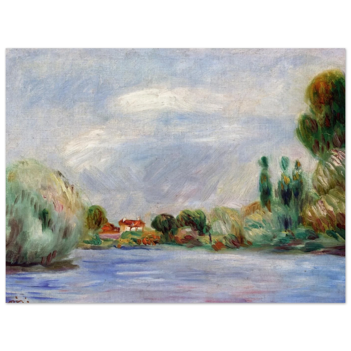 House On The River by Pierre-Auguste Renoir – art poster