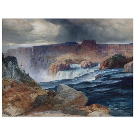 Shoshone Falls, Snake River, Idaho by Thomas Moran – art poster, view 2