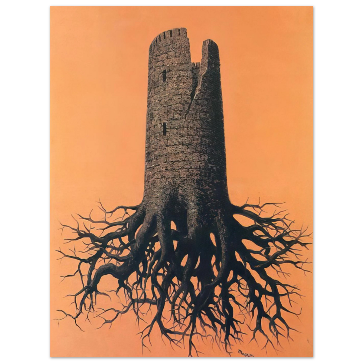 Almayer's Folly by René Magritte (1951) – art poster