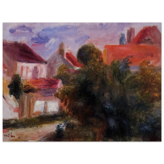 Street In Essoyes by Pierre-Auguste Renoir – art poster, view 2