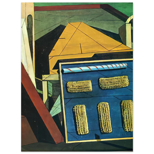 The Gentle Afternoon by Giorgio de Chirico (1916) – art poster, view 2