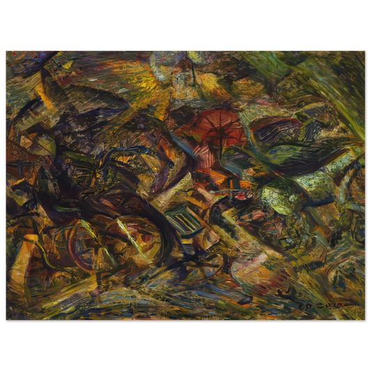 Jolts Of A Cab by Carlo Carra (1911) – art poster, view 2