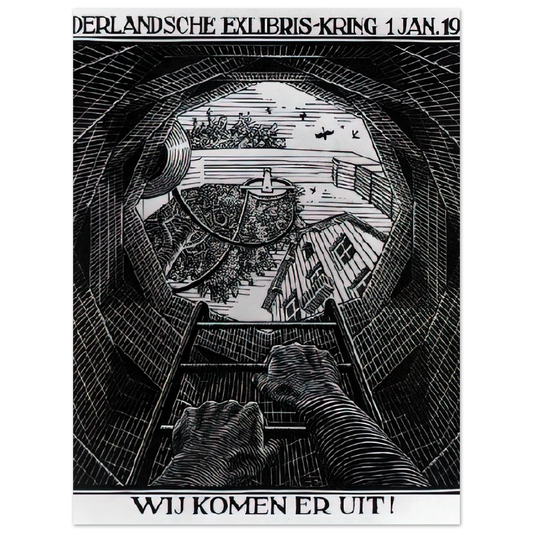 New Year's Greeting Card by M.C. Escher – art poster, view 2