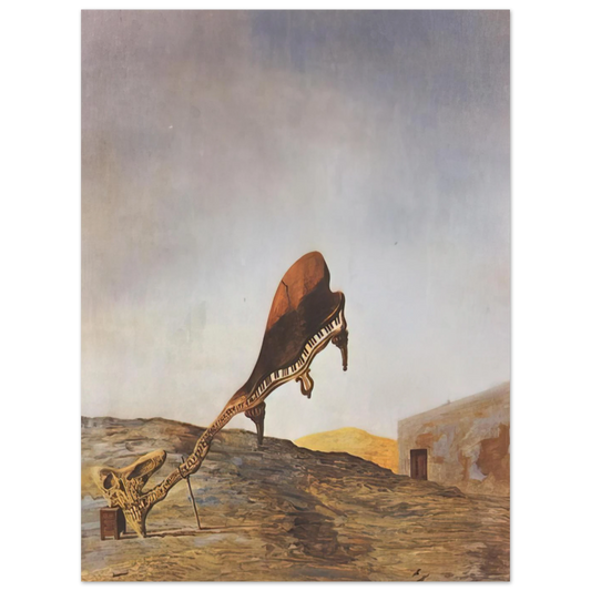 Skull With Its Lyric Appendage Leaning On A Bedside Table Which Should Have The Exact by Salvador Dali (1934) – art poster, view 2