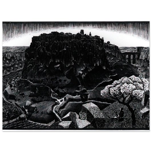 Vitorchiano Nel Cimino by M.C. Escher – art poster, view 2