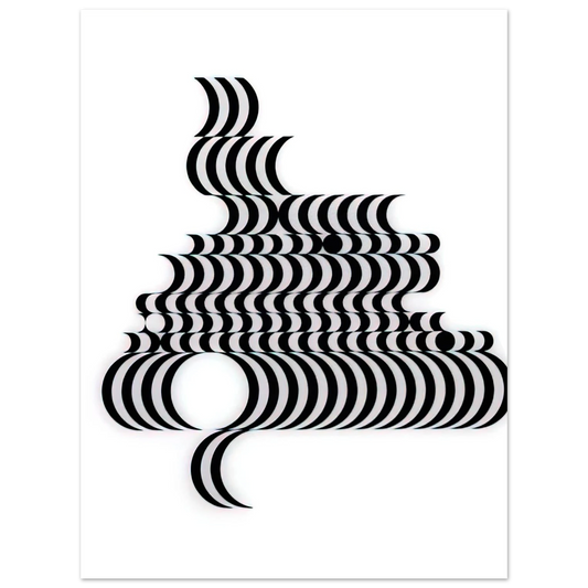 Fragment 2 by Bridget Riley (1965) – art poster, view 2