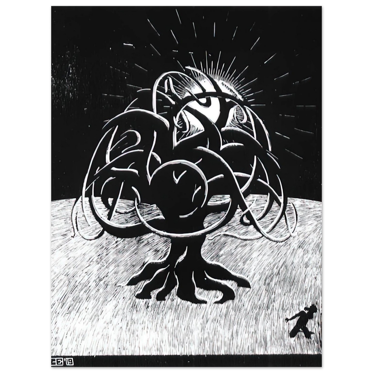 Two Tree by M.C. Escher – art poster