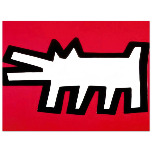 Barking Dog by Keith Haring (1990) – art poster, view 2