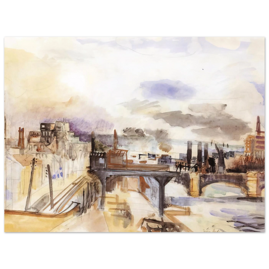 Parisian Bridge by Raoul Dufy (1922) – art poster, view 2