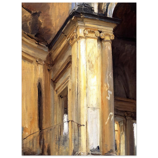 Roman Architecture by John Singer Sargent – art poster, view 2