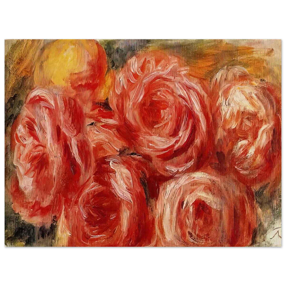 Red Roses by Pierre-Auguste Renoir – art poster