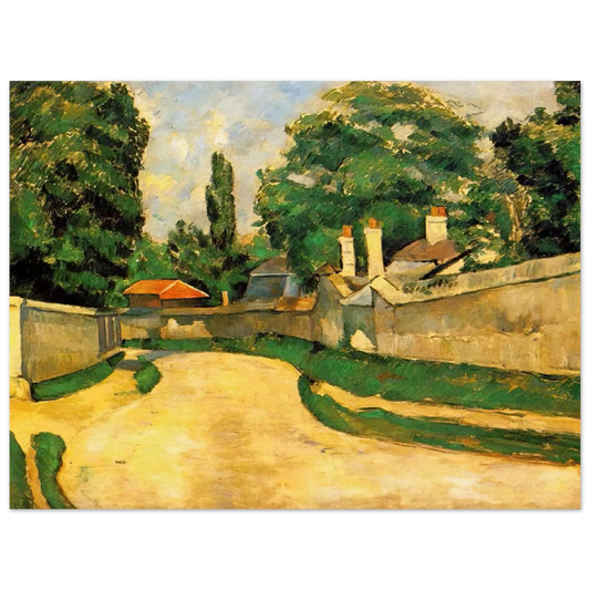 Houses Along A Road by Paul Cézanne – art poster, view 2