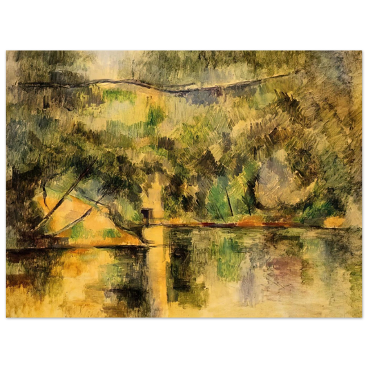 Reflections In The Water by Paul Cézanne – art poster, view 2