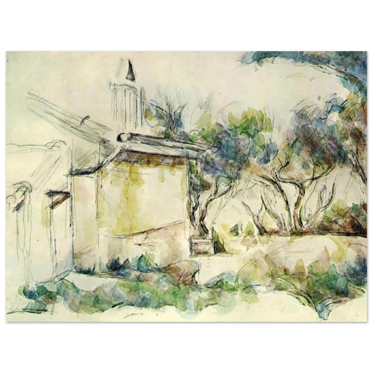 Jourdan's Cottage by Paul Cézanne – art poster, view 2