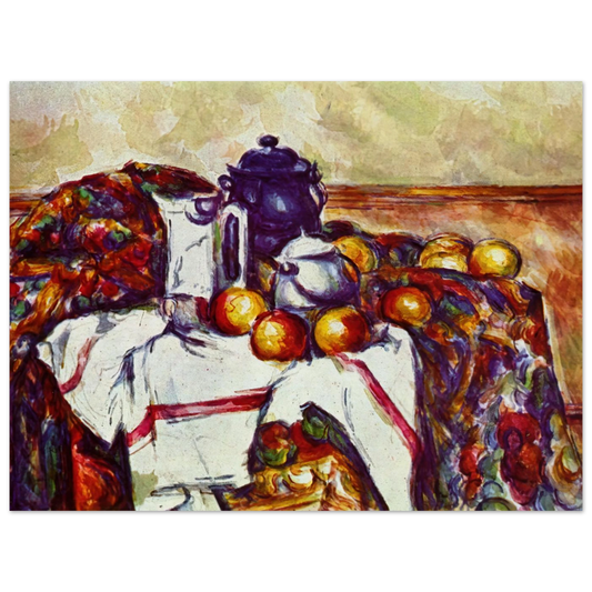 Still Life With Blue Pot by Paul Cézanne – art poster, view 2