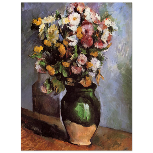 Flowers In An Olive Jar by Paul Cézanne – art poster, view 2