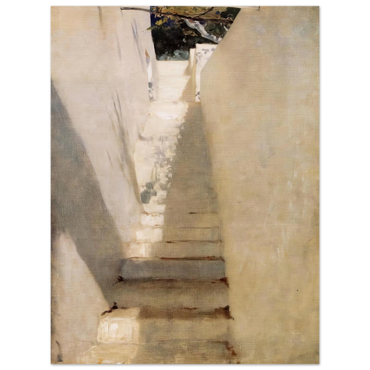 Staircase In Capri by John Singer Sargent – art poster, view 2