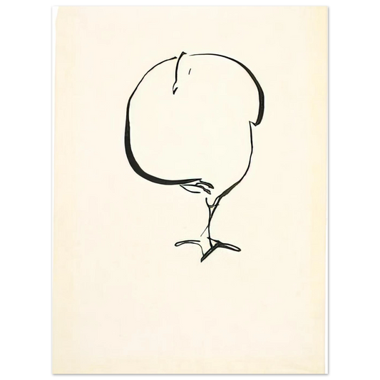 Standing Bird Front View by Josef Albers (1917) – art poster, view 2