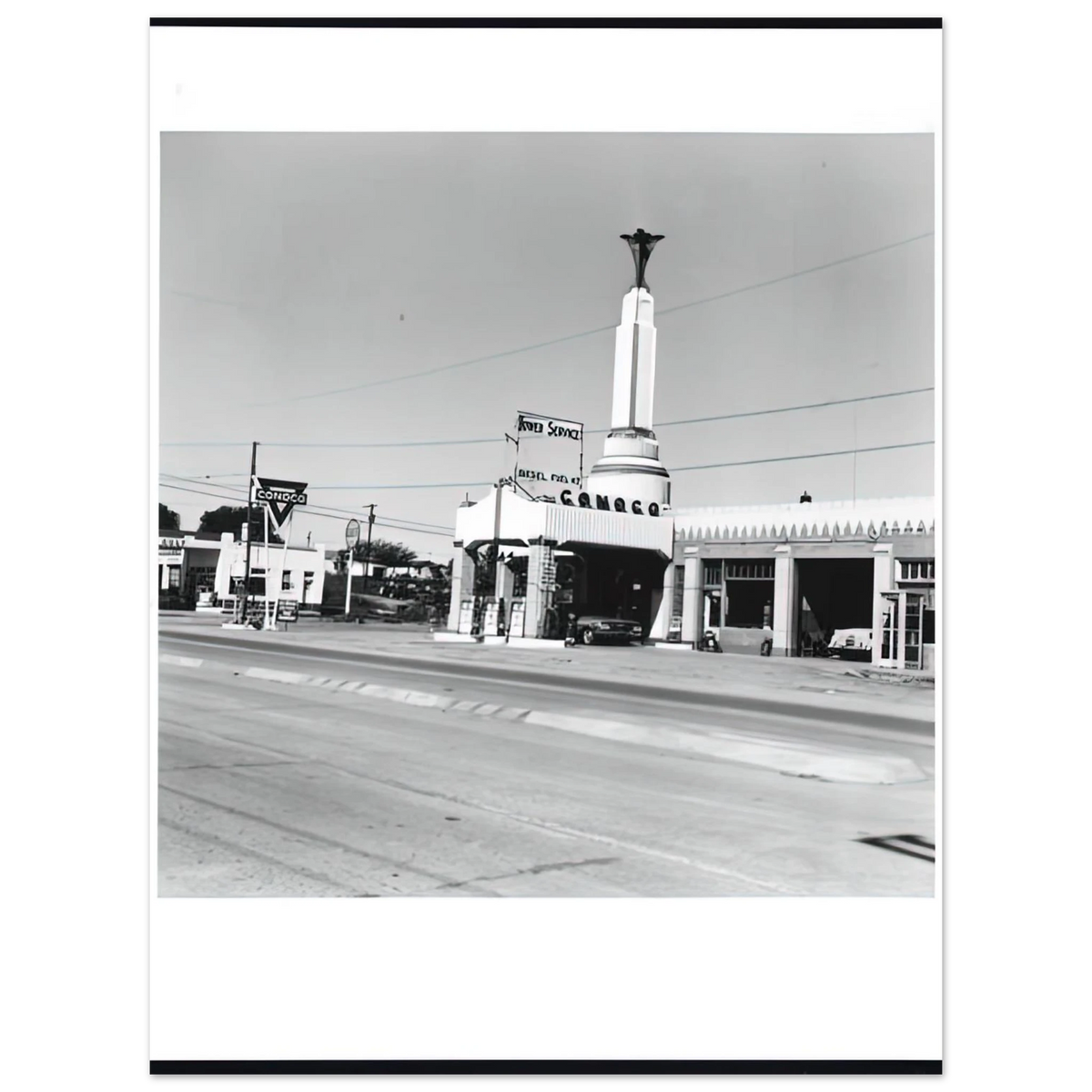 Conoco Shamrock Texas From Five Views From The Panhandle Series by Edward Ruscha – art poster