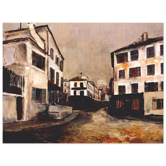 Norvins Street by Maurice Utrillo – art poster, view 2
